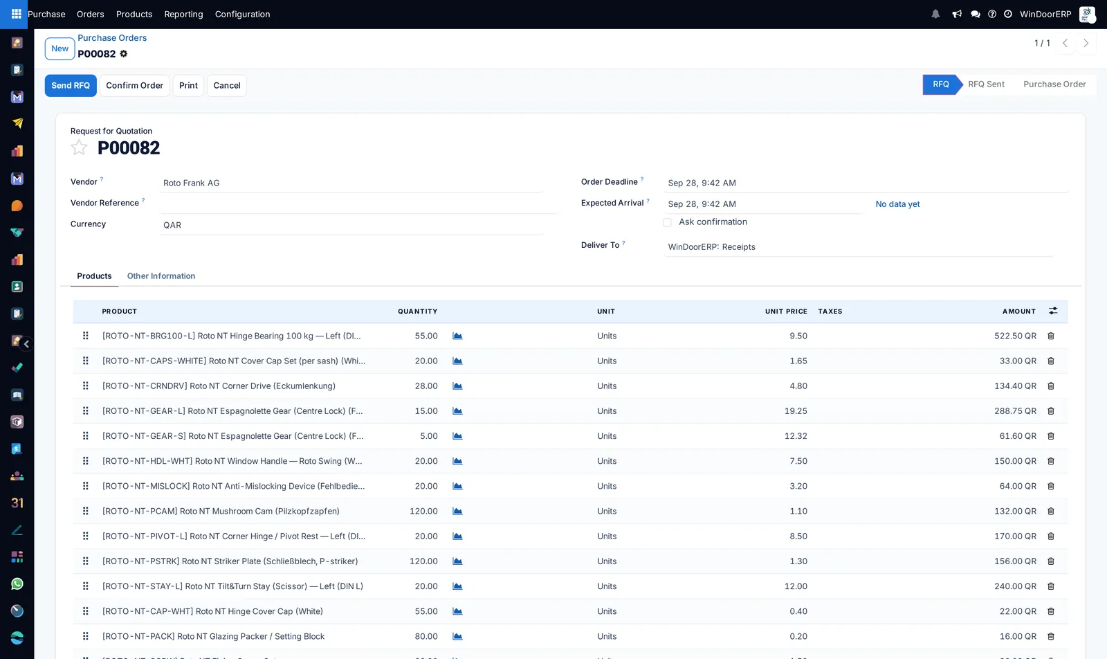A subcontract vendor order