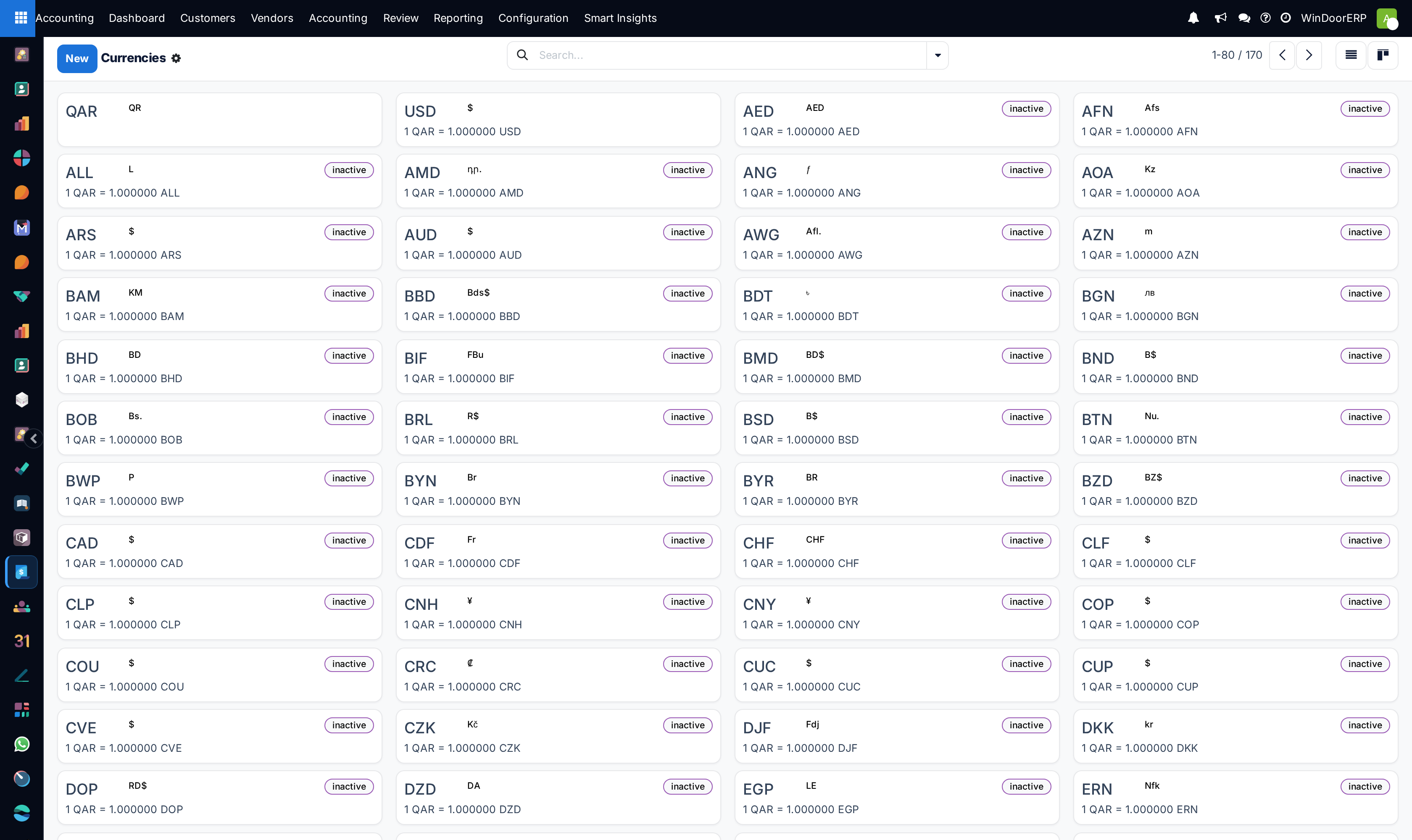 Currencies kanban board