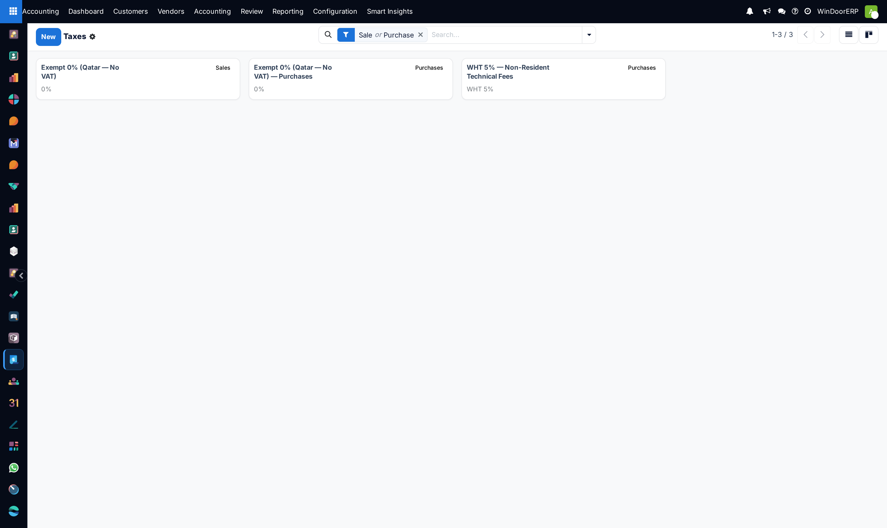 Taxes kanban overview