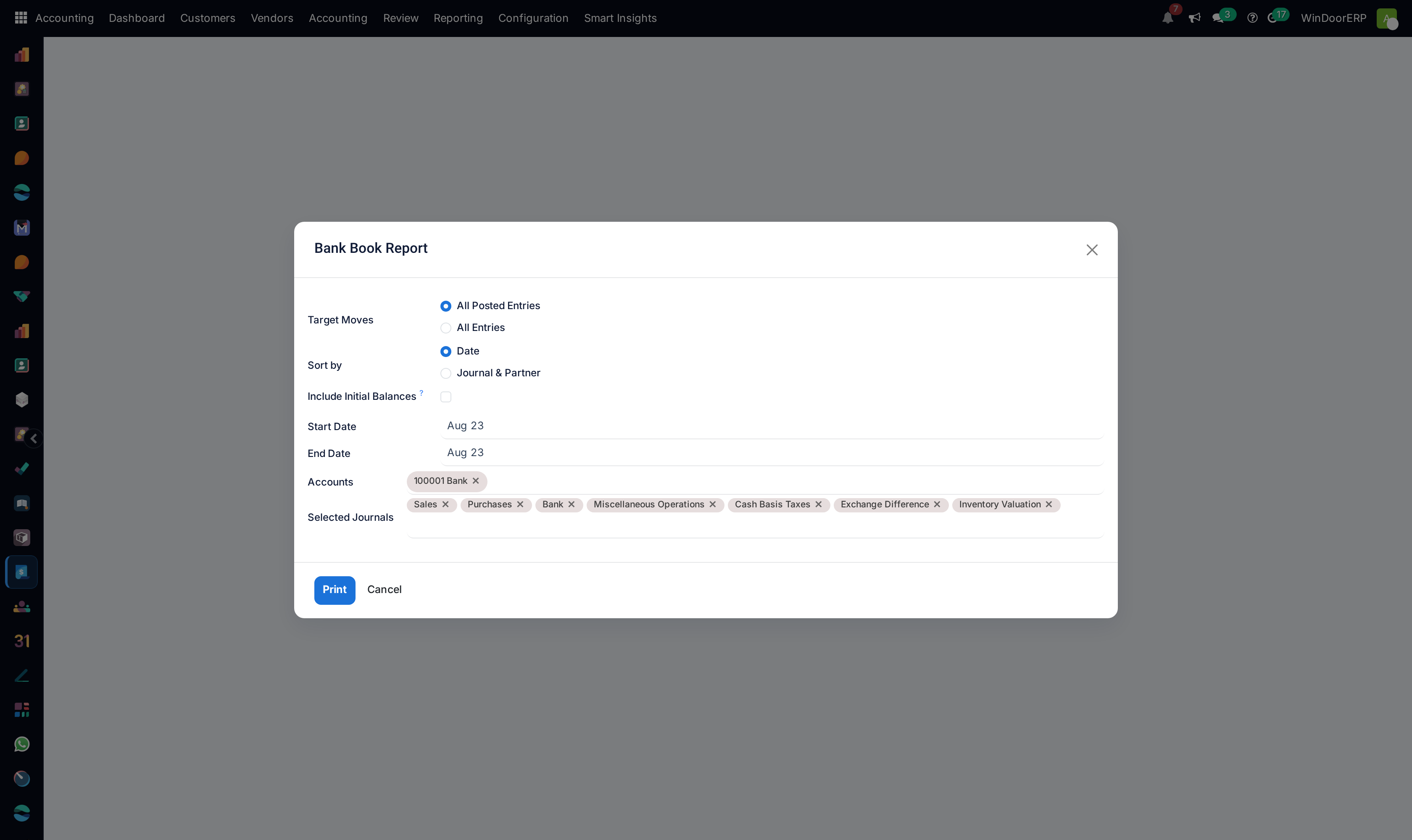 Daily bank book transaction audit ledger