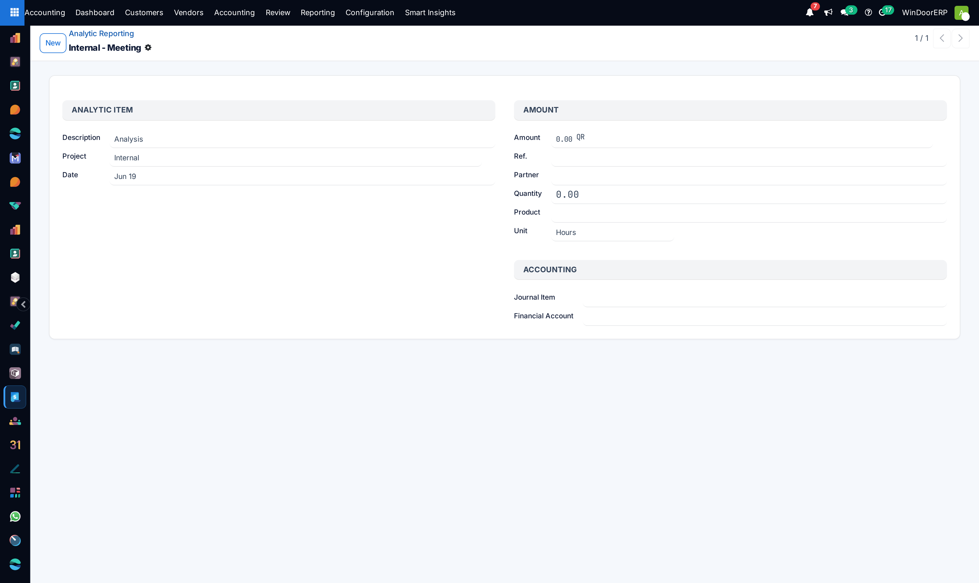 Analytic report filter and distribution editor