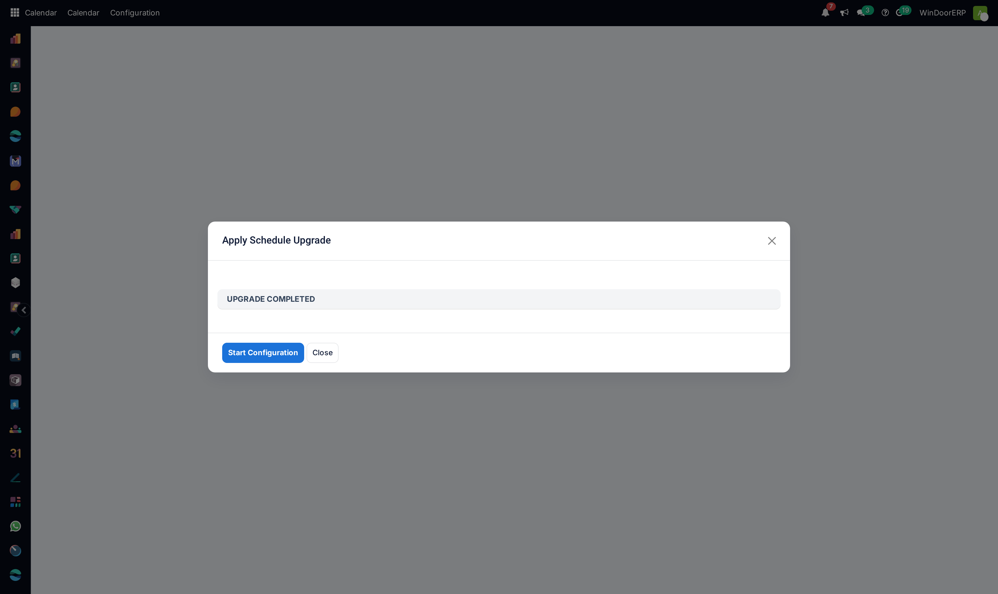 Apply scheduled database upgrades wizard