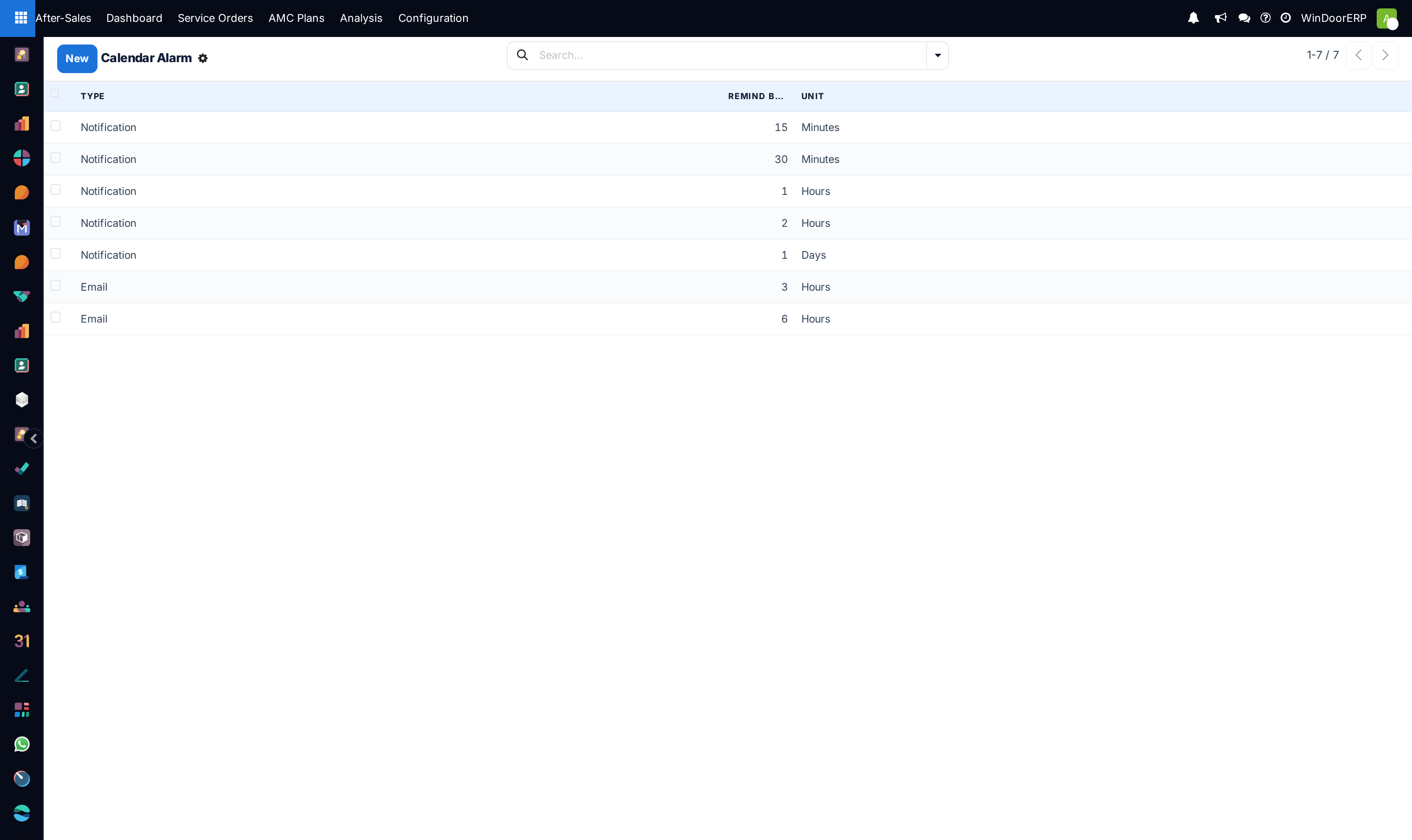 Automated meeting notification reminders catalog list