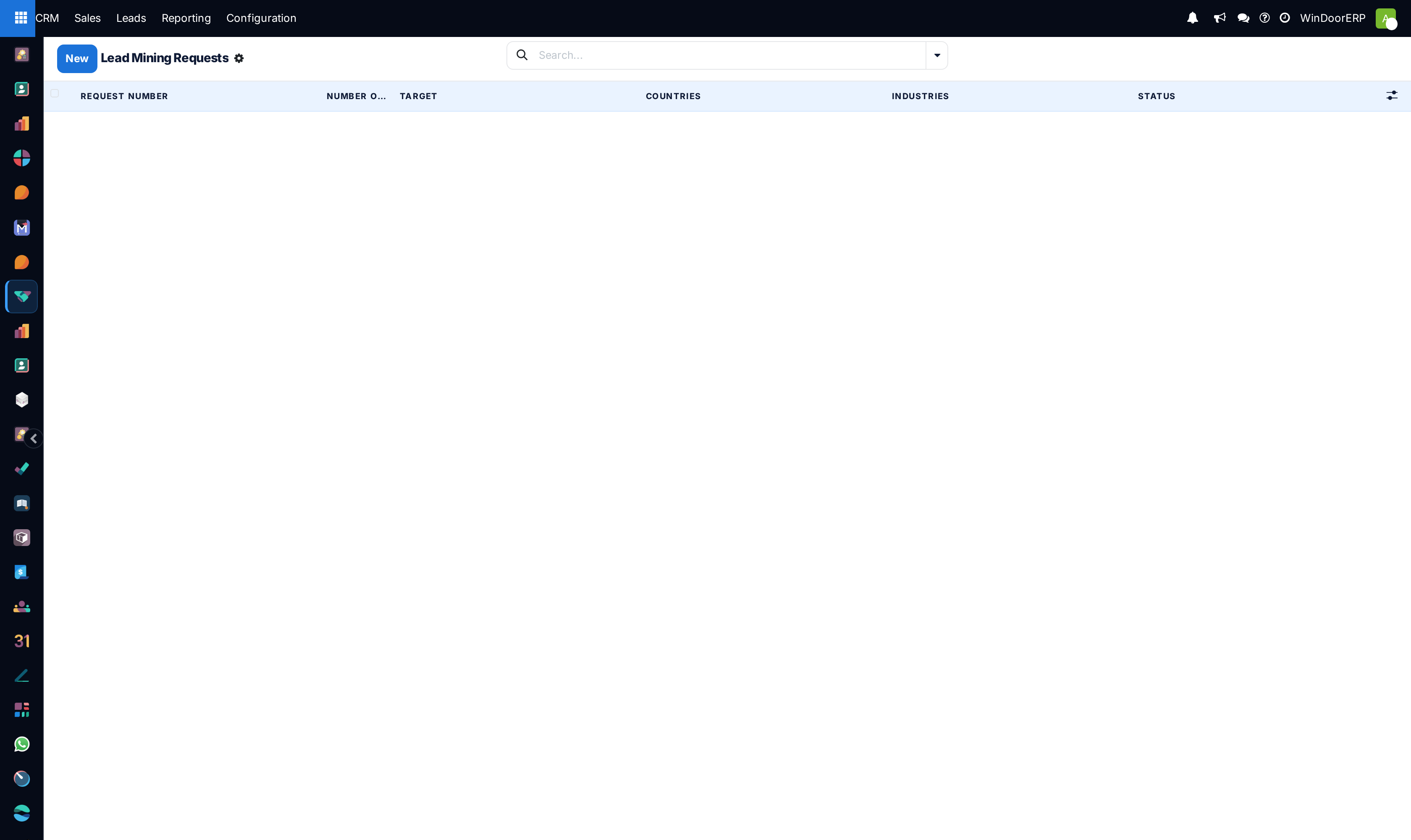 B2B lead mining requests registry list
