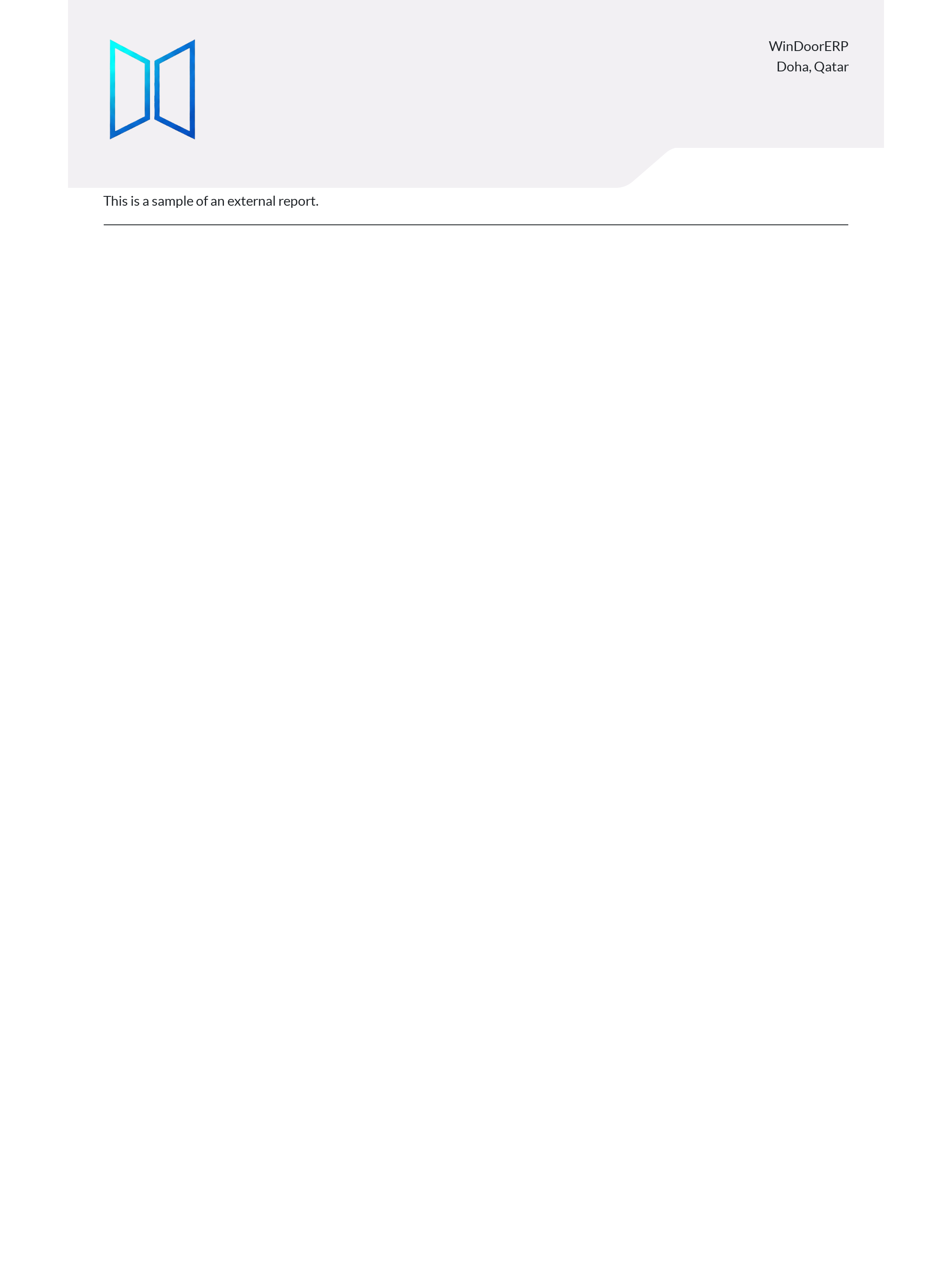 External customer document layout preview