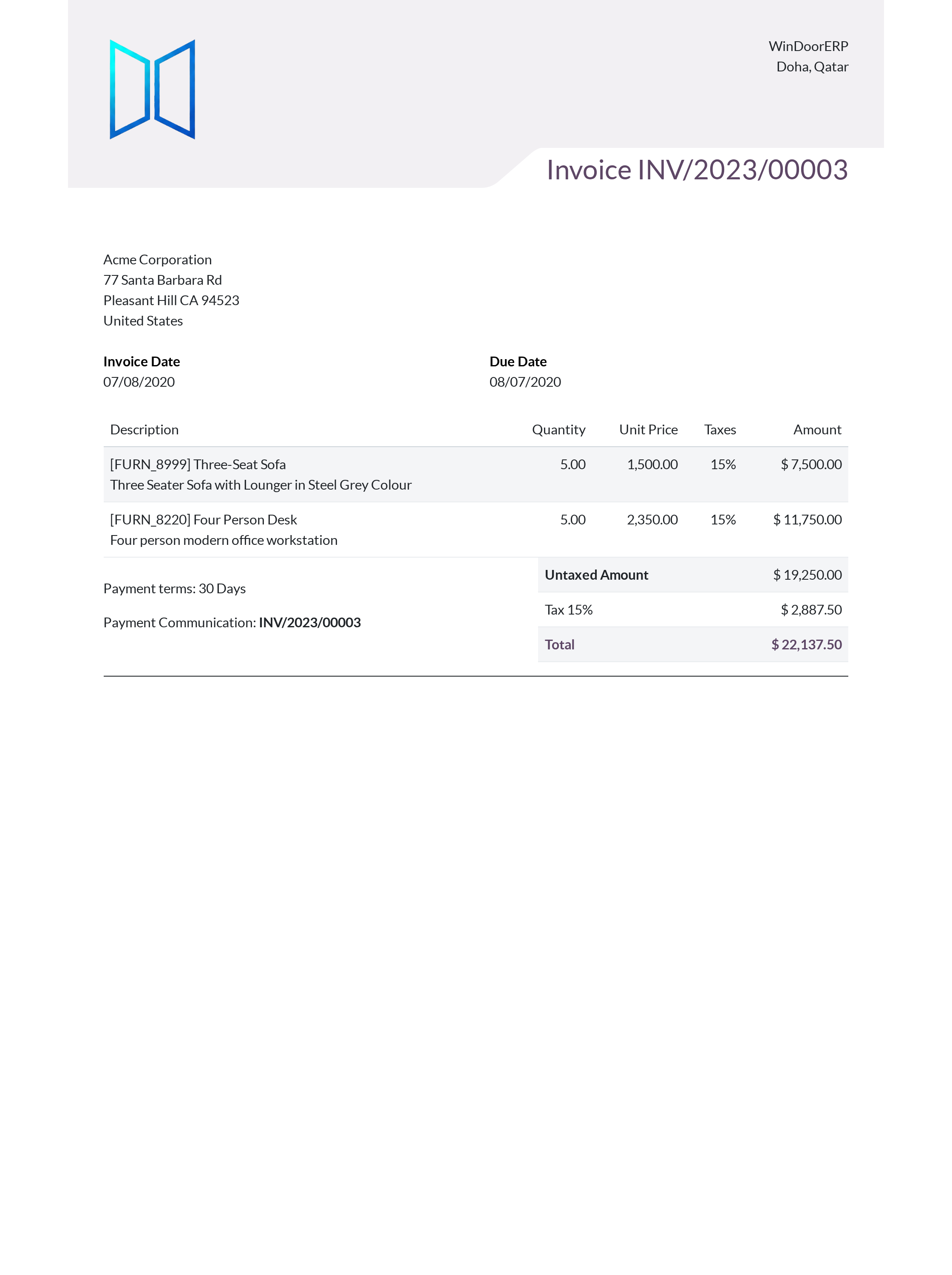 Corporate report layout and letterhead branding preview screen
