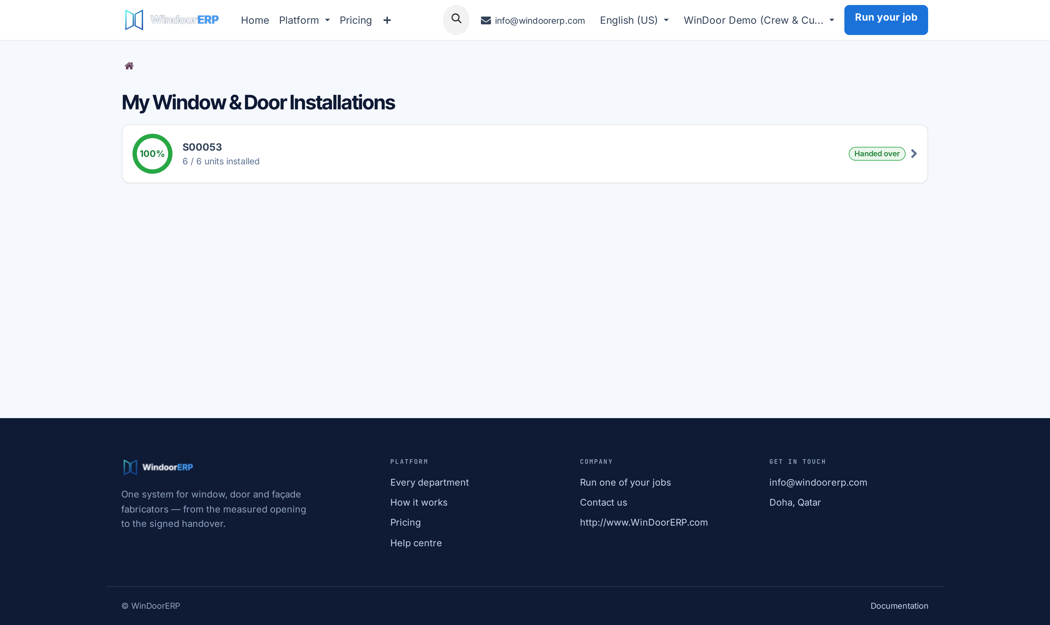 Site installation progress status monitor