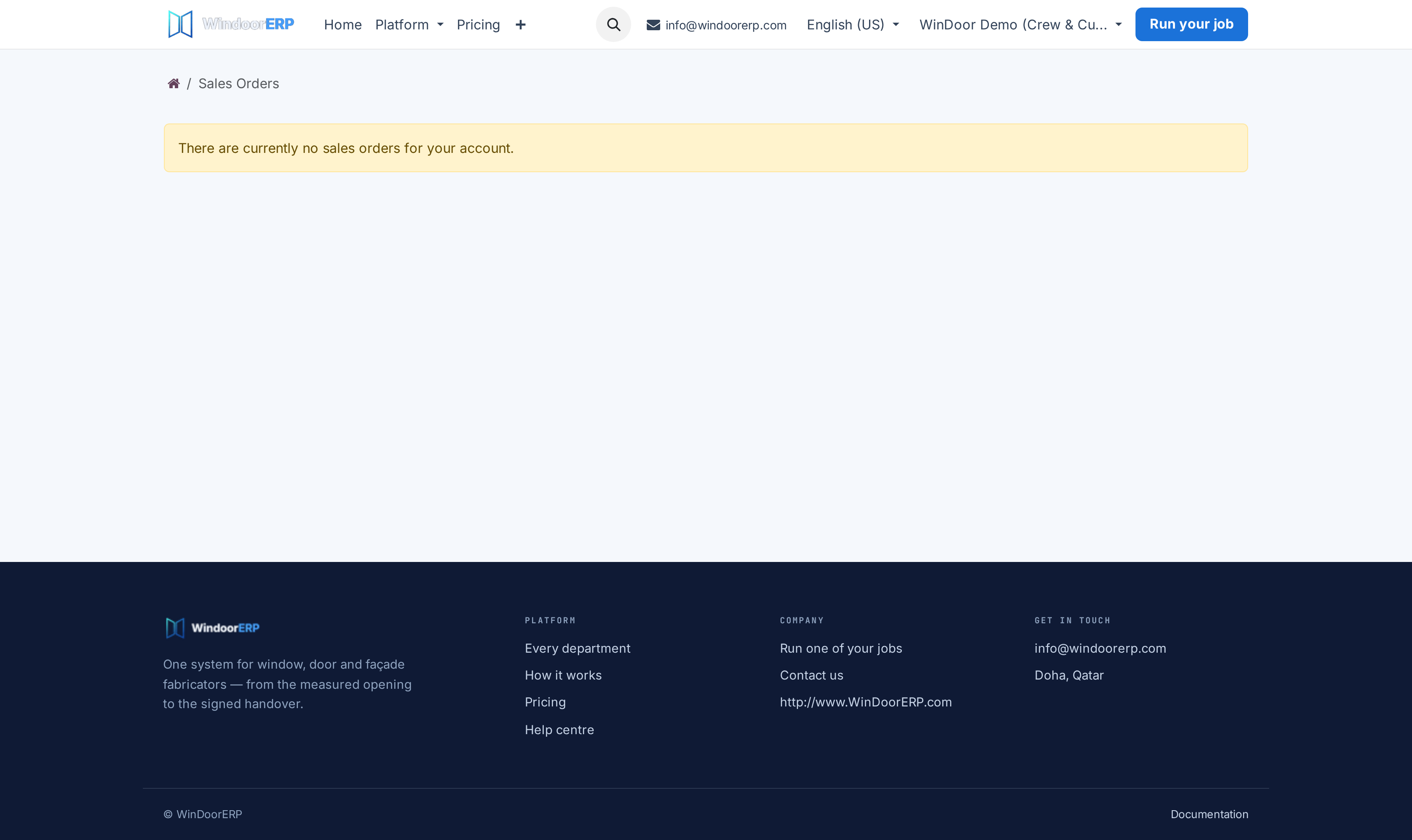 Customer confirmed orders portal list