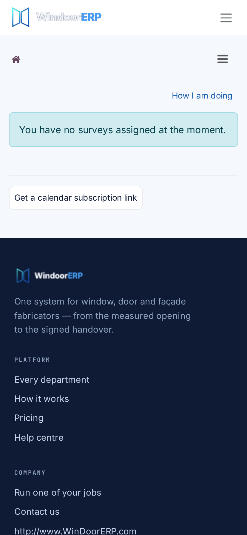 Mobile site survey field portal interface optimized for one-handed smartphone data entry