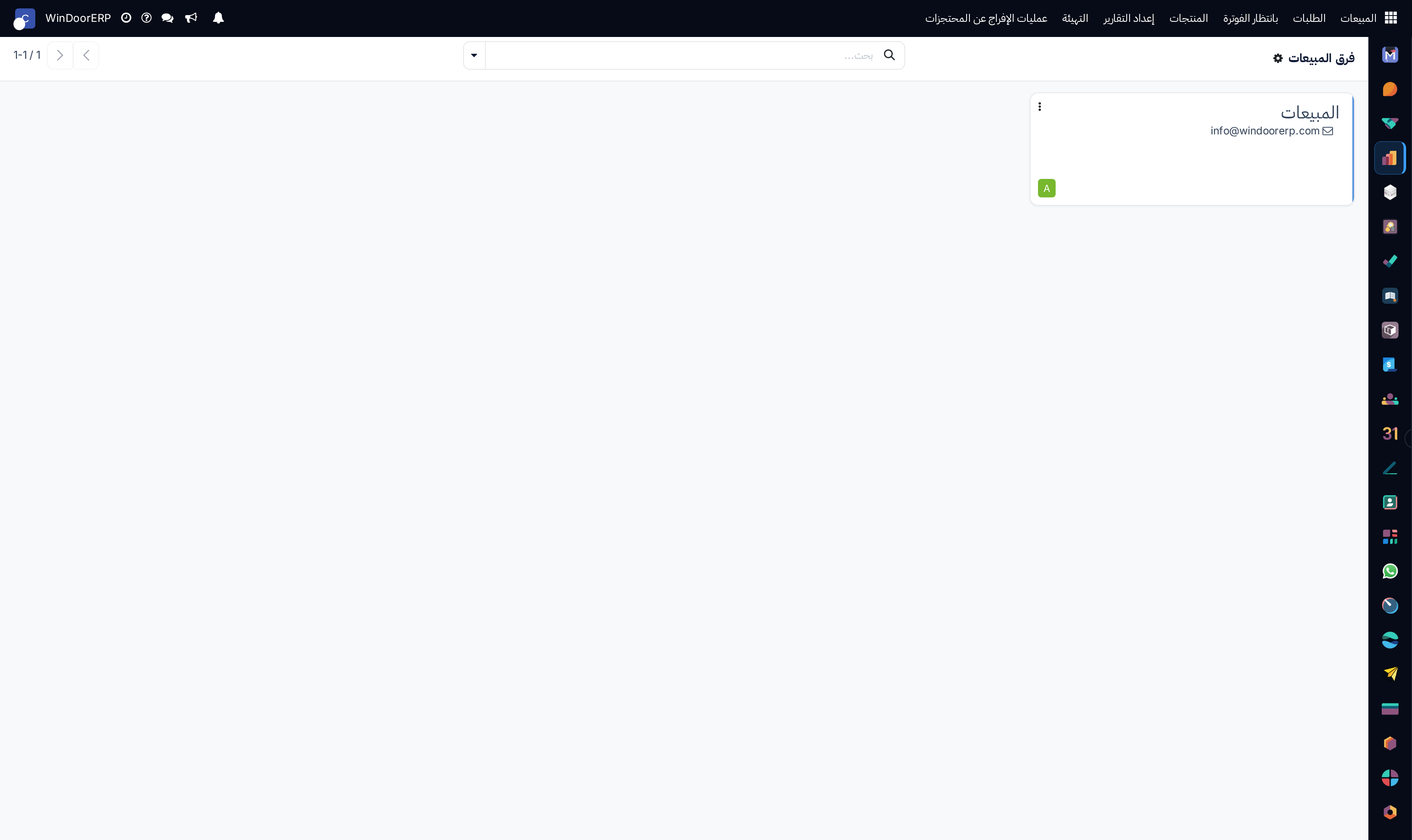 Sales teams performance dashboard kanban cards