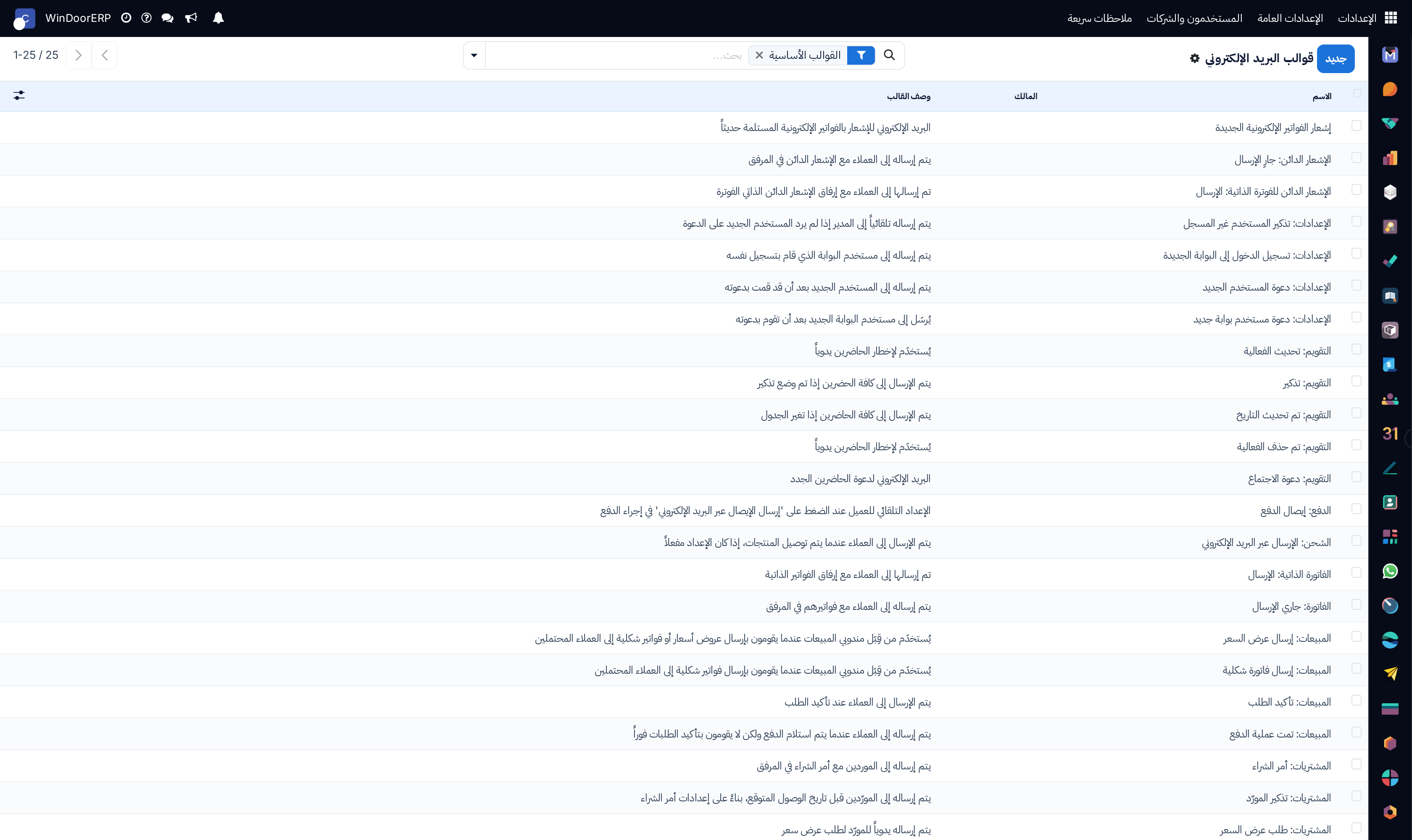 Dynamic Jinja email templates master list