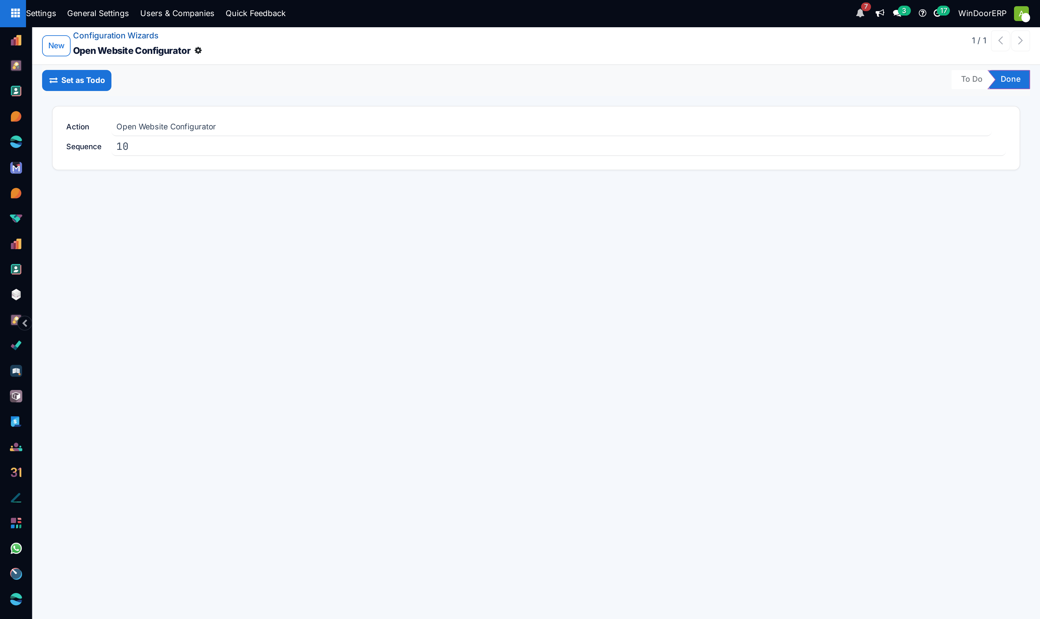 Configuration wizard profile
