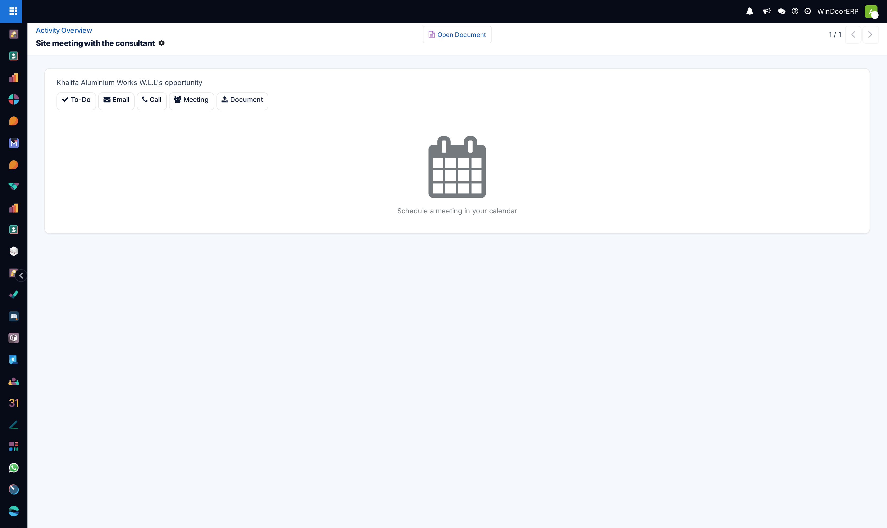 Activity detail profile