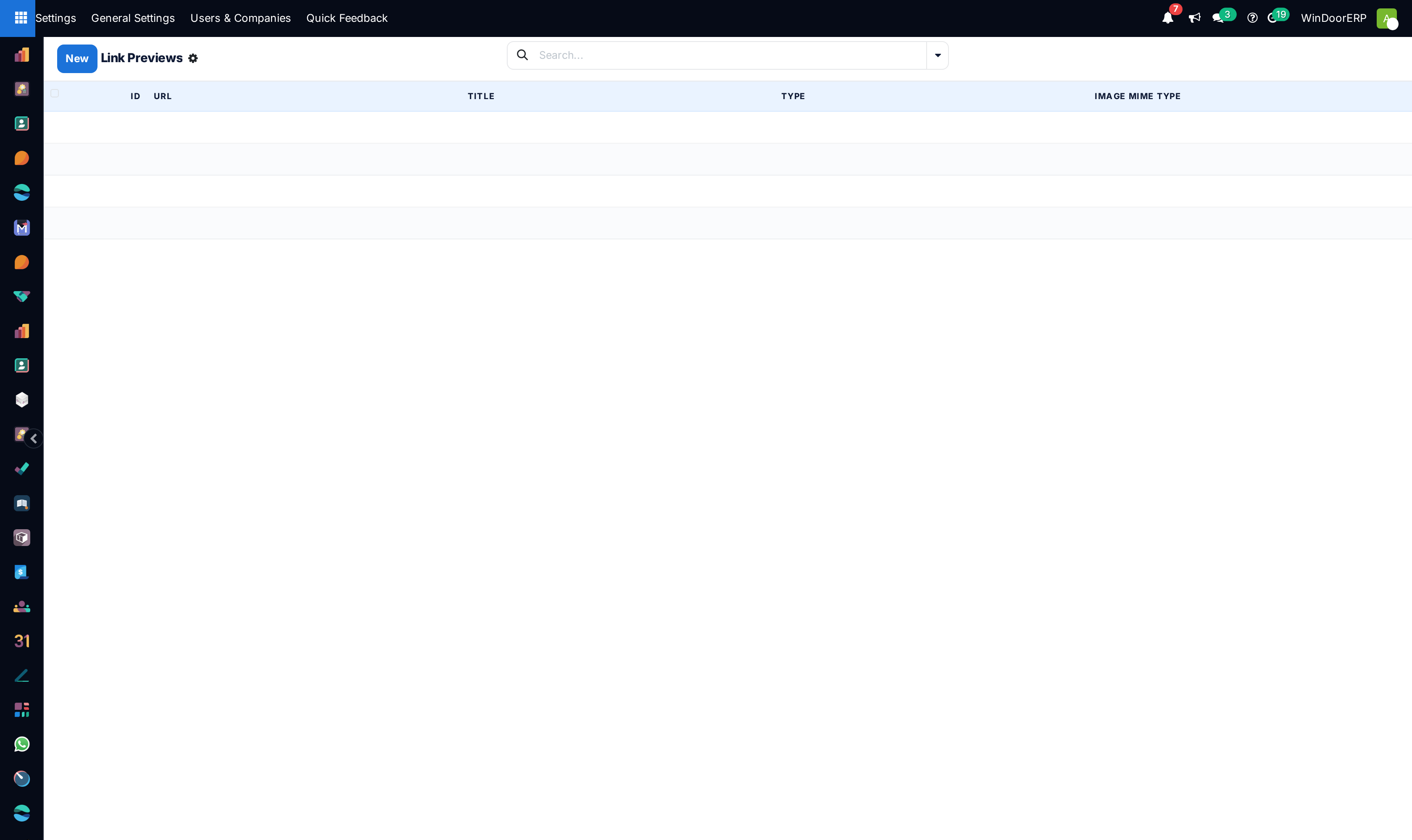 Rich URL link preview cache list