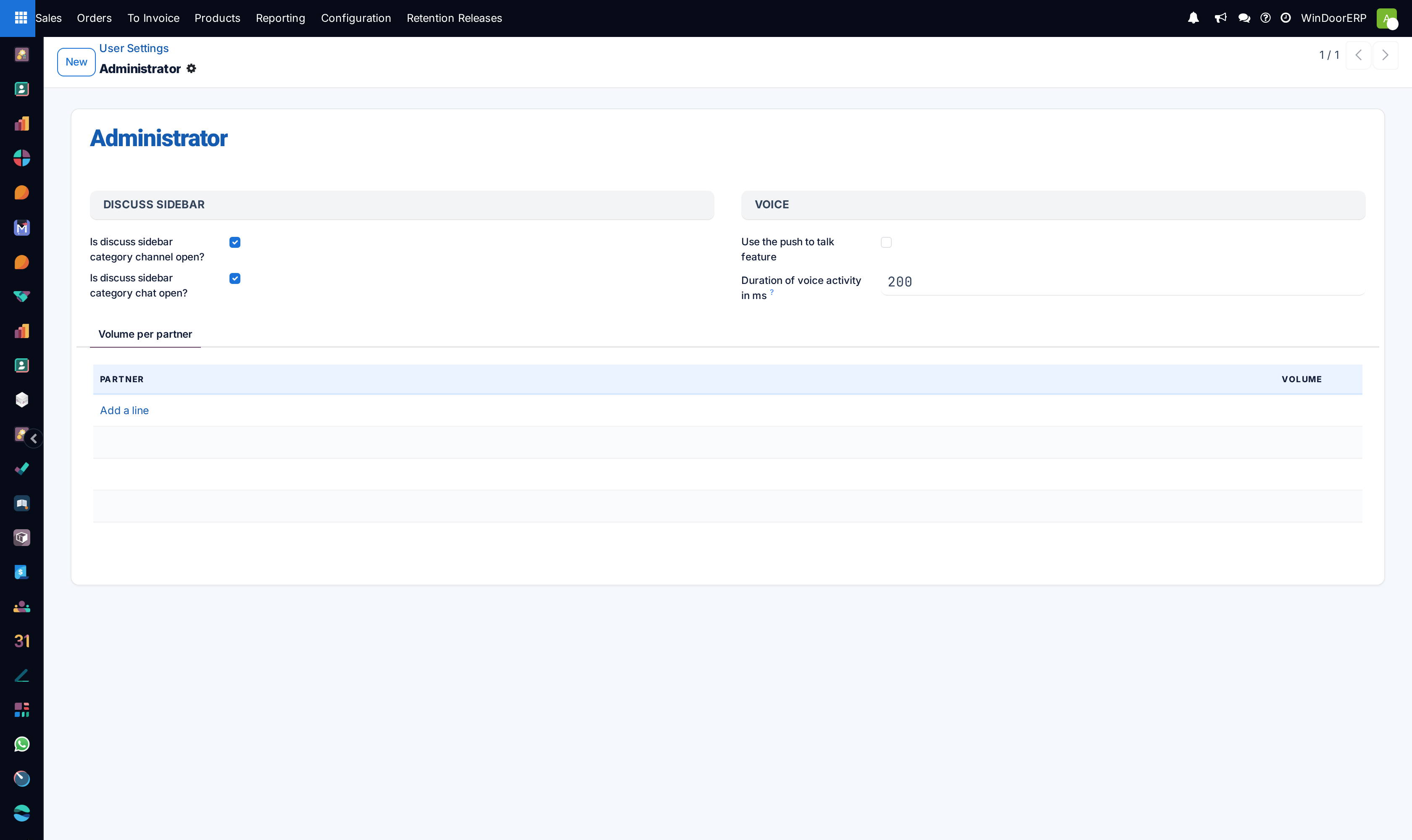 User discuss preferences profile