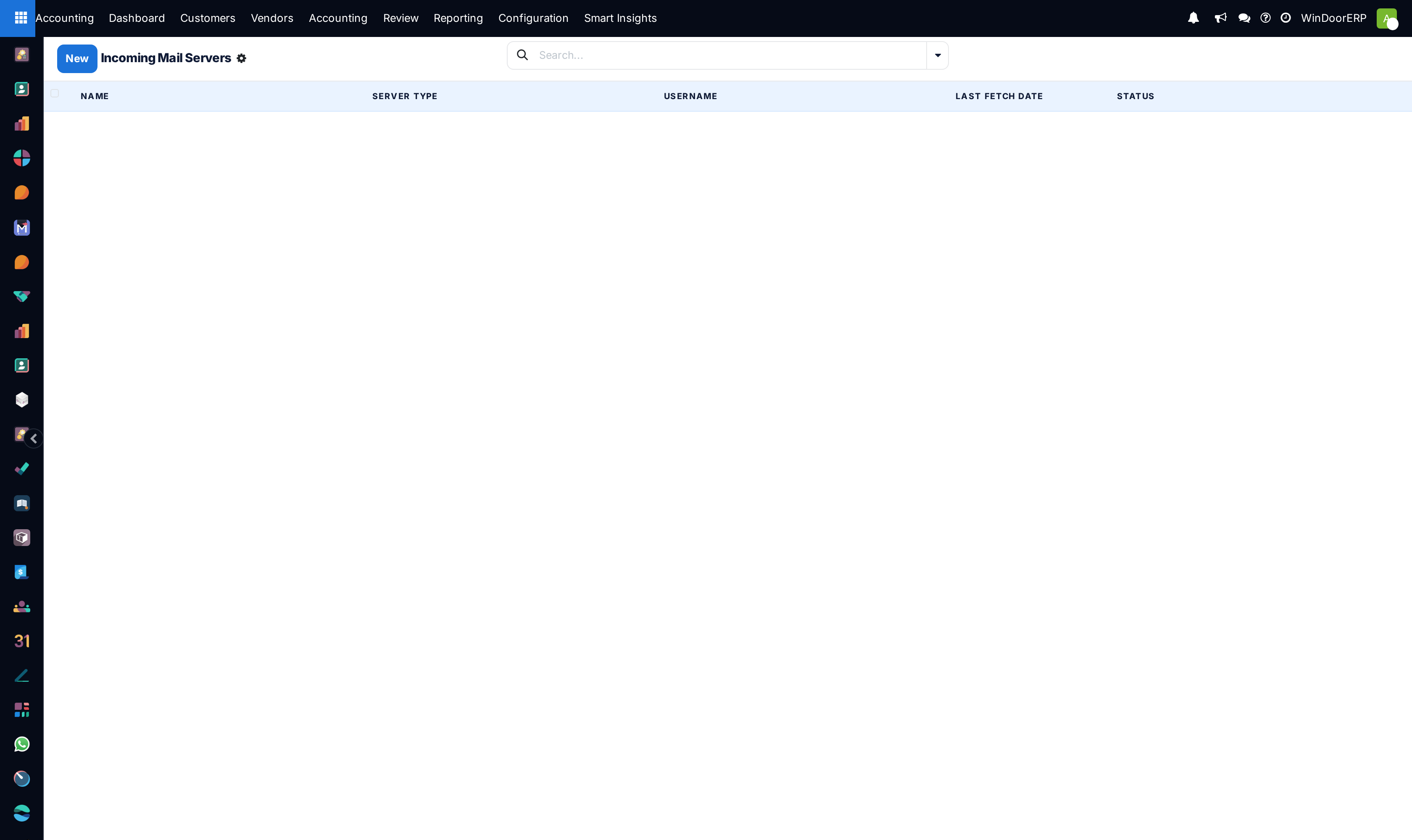 Incoming IMAP/POP mail servers list