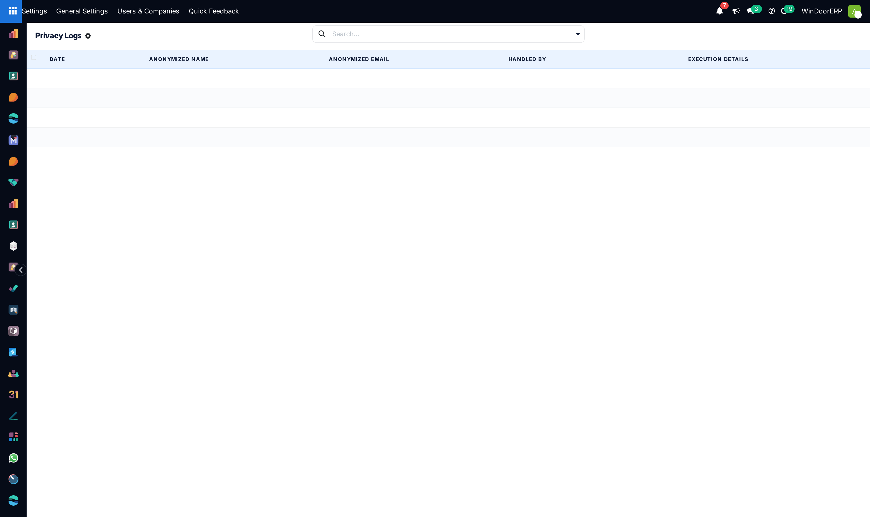 Privacy and GDPR audit compliance logs list