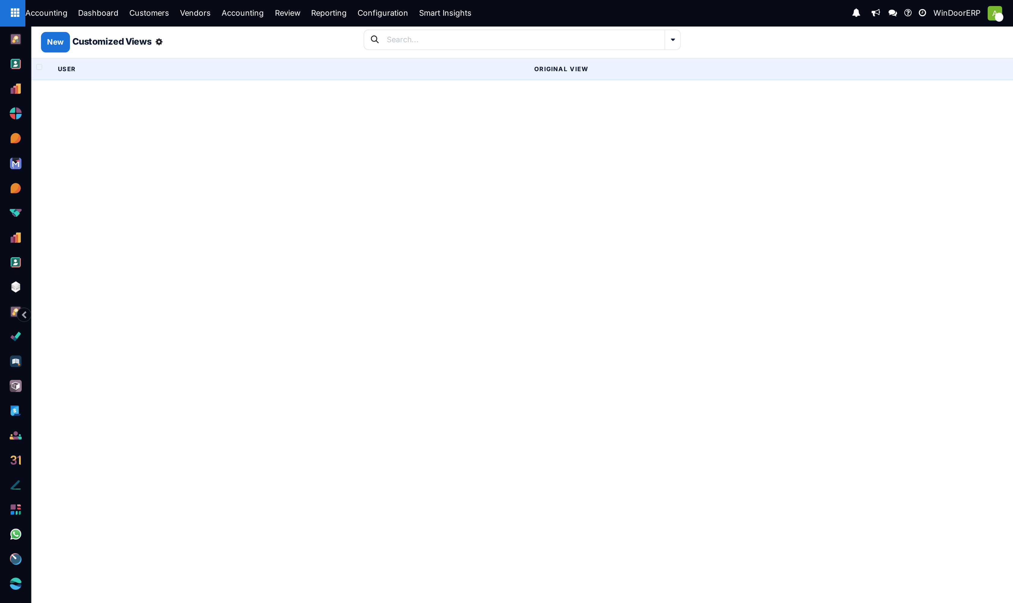 Customized inherited view modifications list