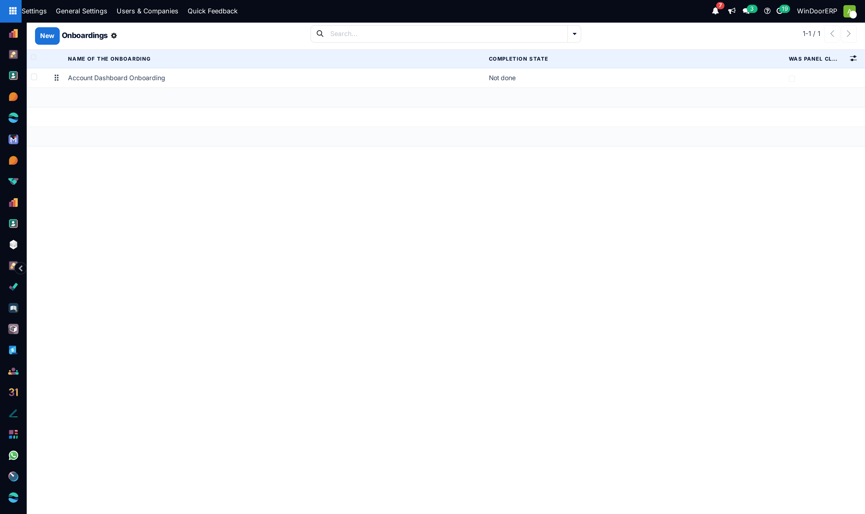 Onboarding banners registry list