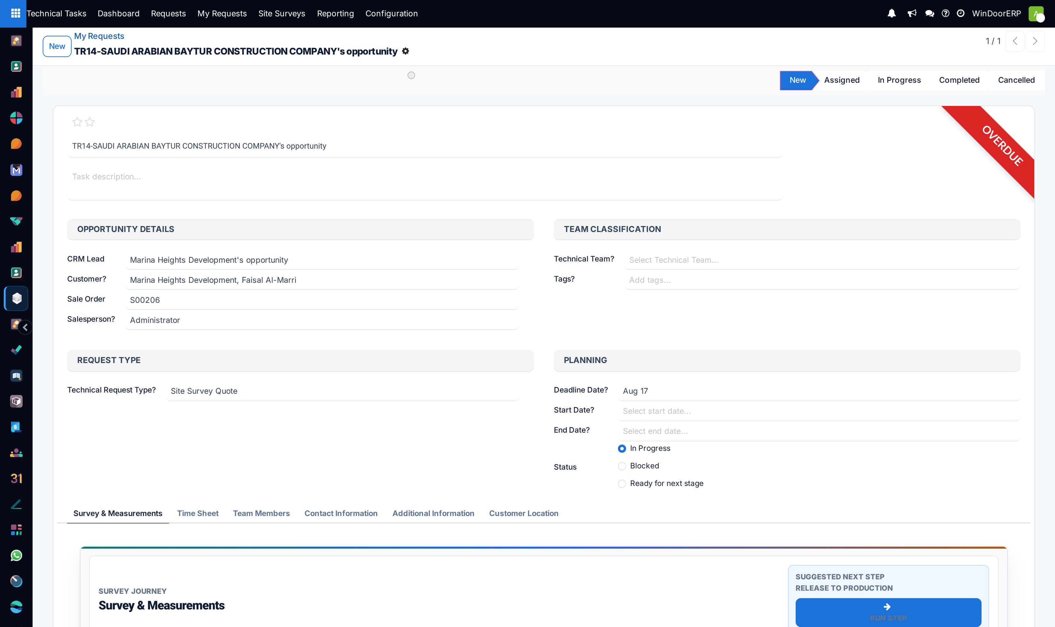 Personal technical request form with CAD file upload area and timesheet logs