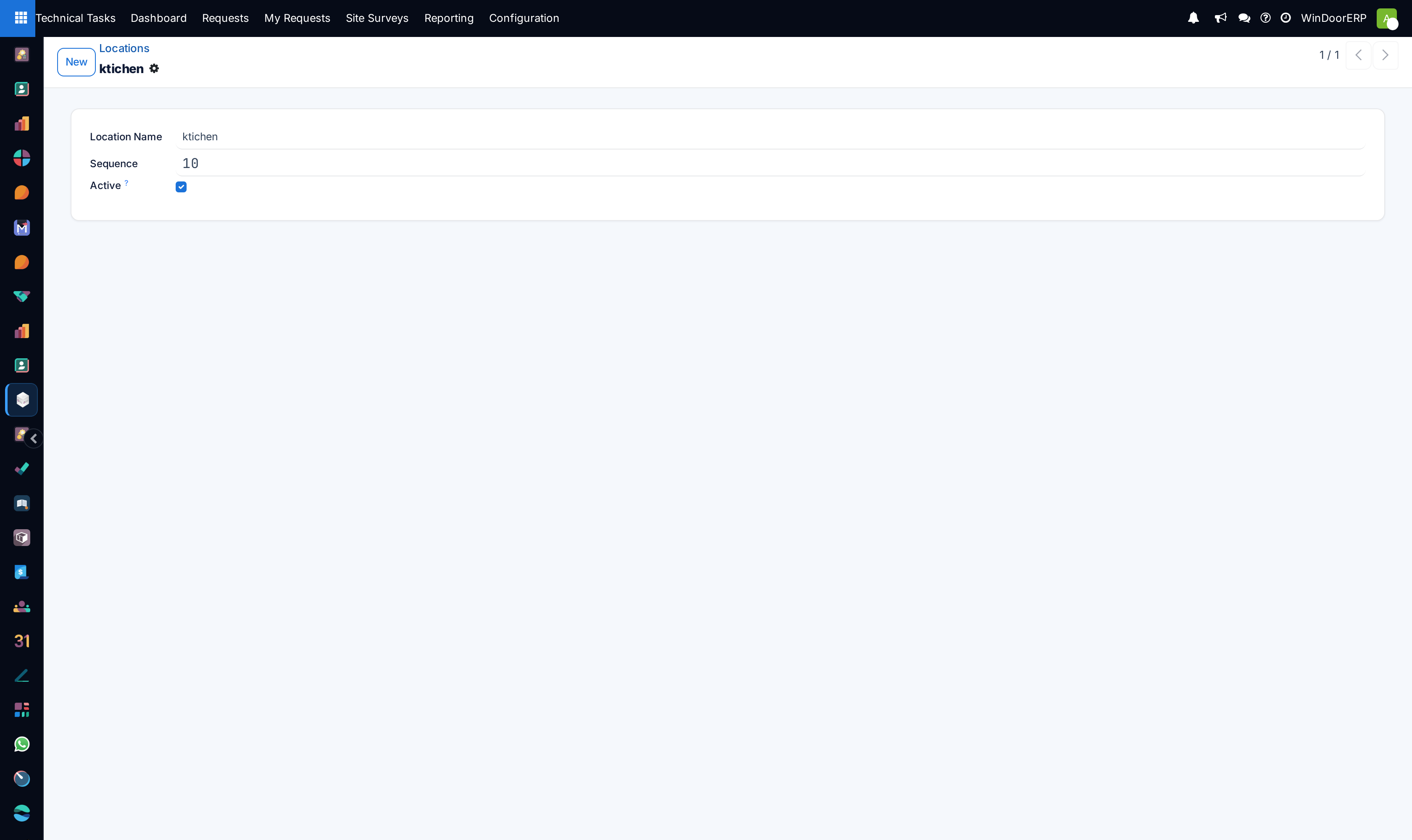 Room location option editor with elevation tags