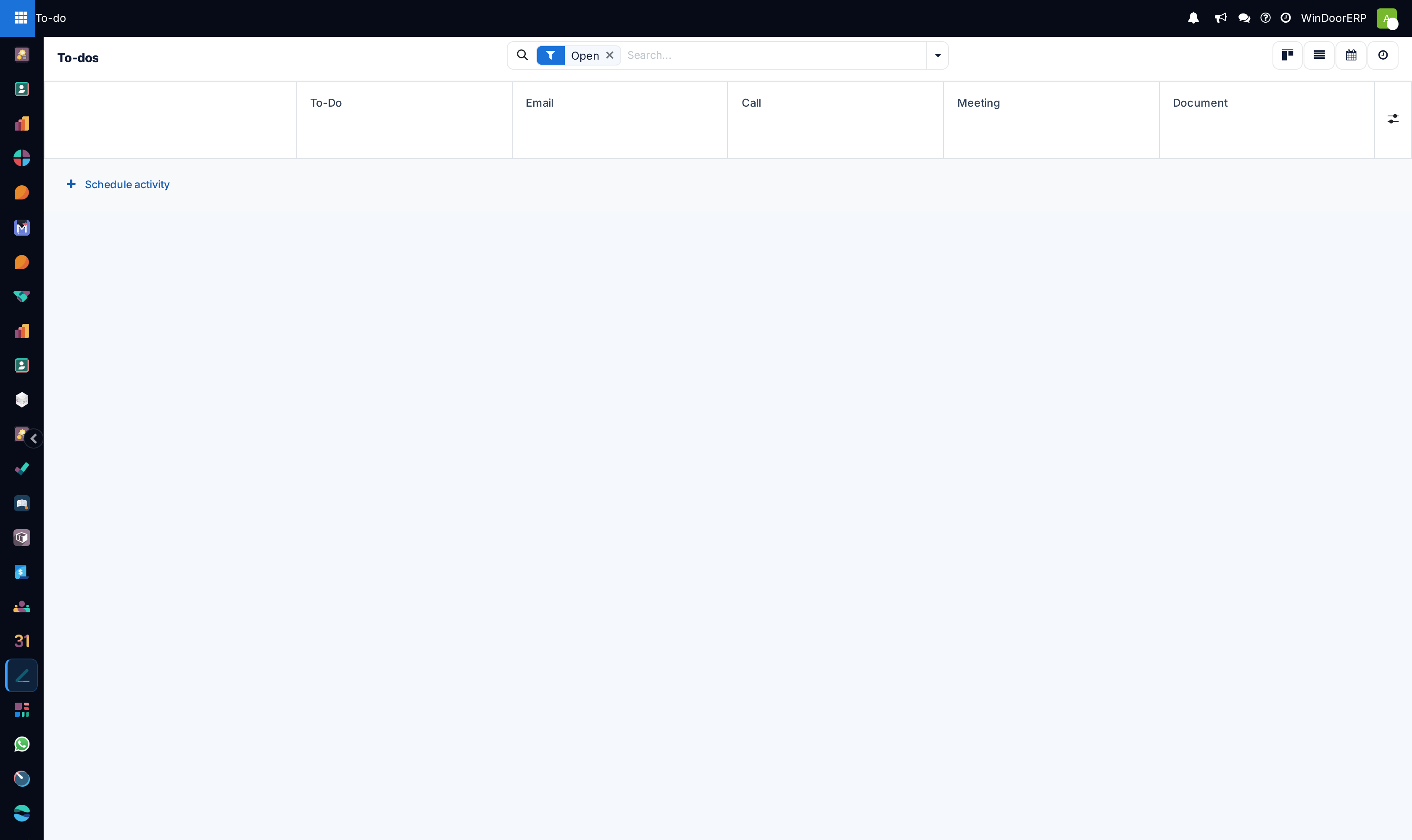 Personal to-do upcoming activities overview board