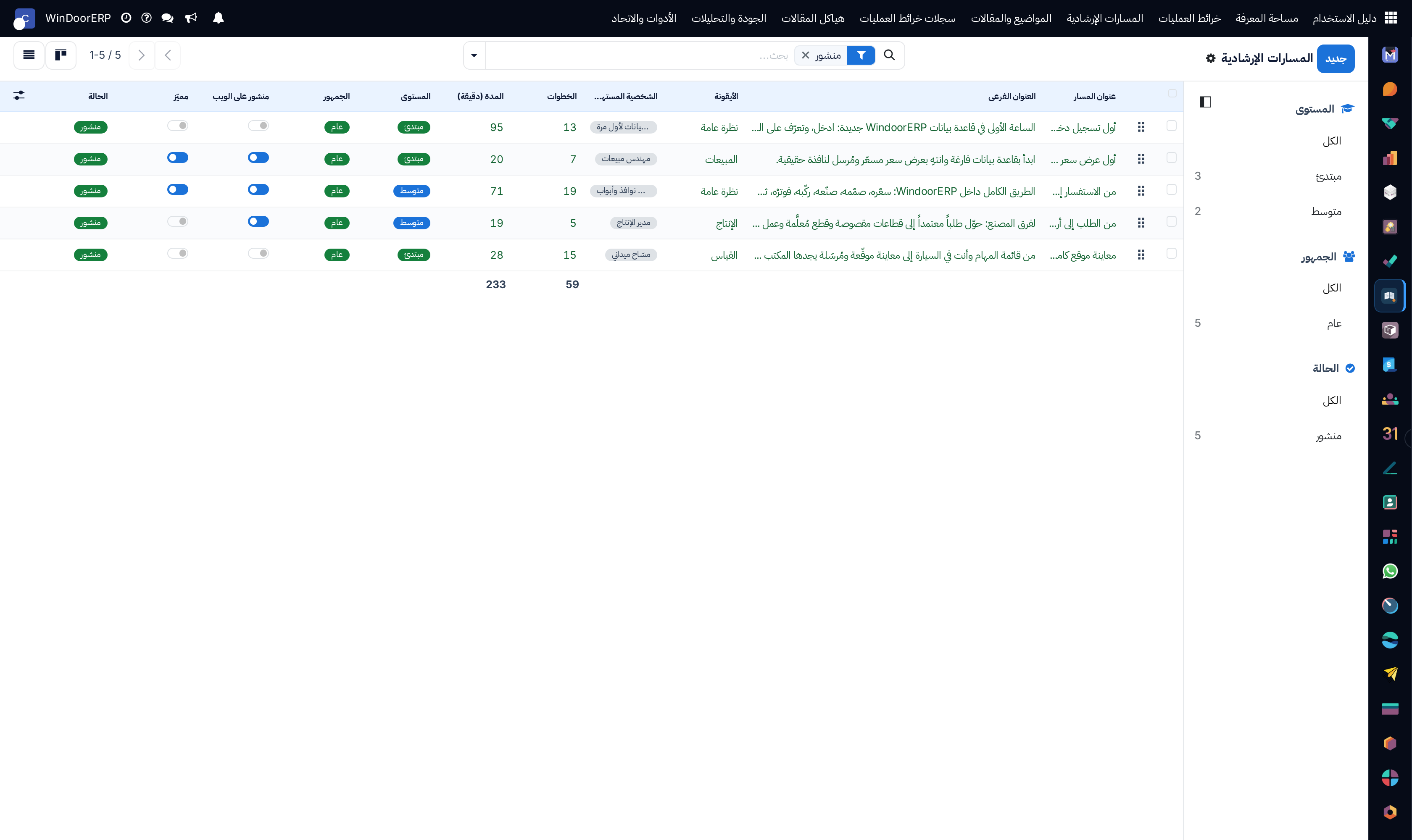 Role-based guided onboarding journeys registry list