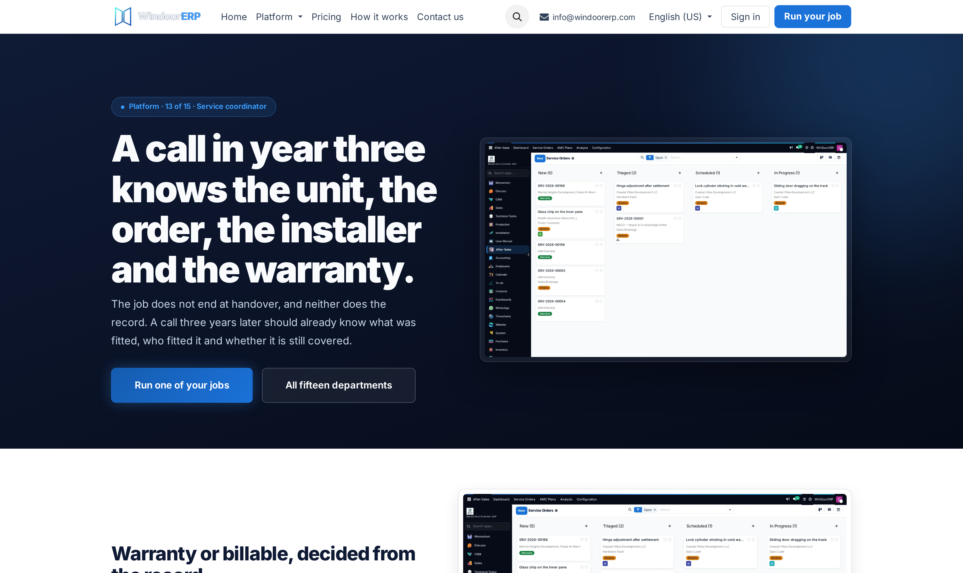 After-Sales & Warranty solution header