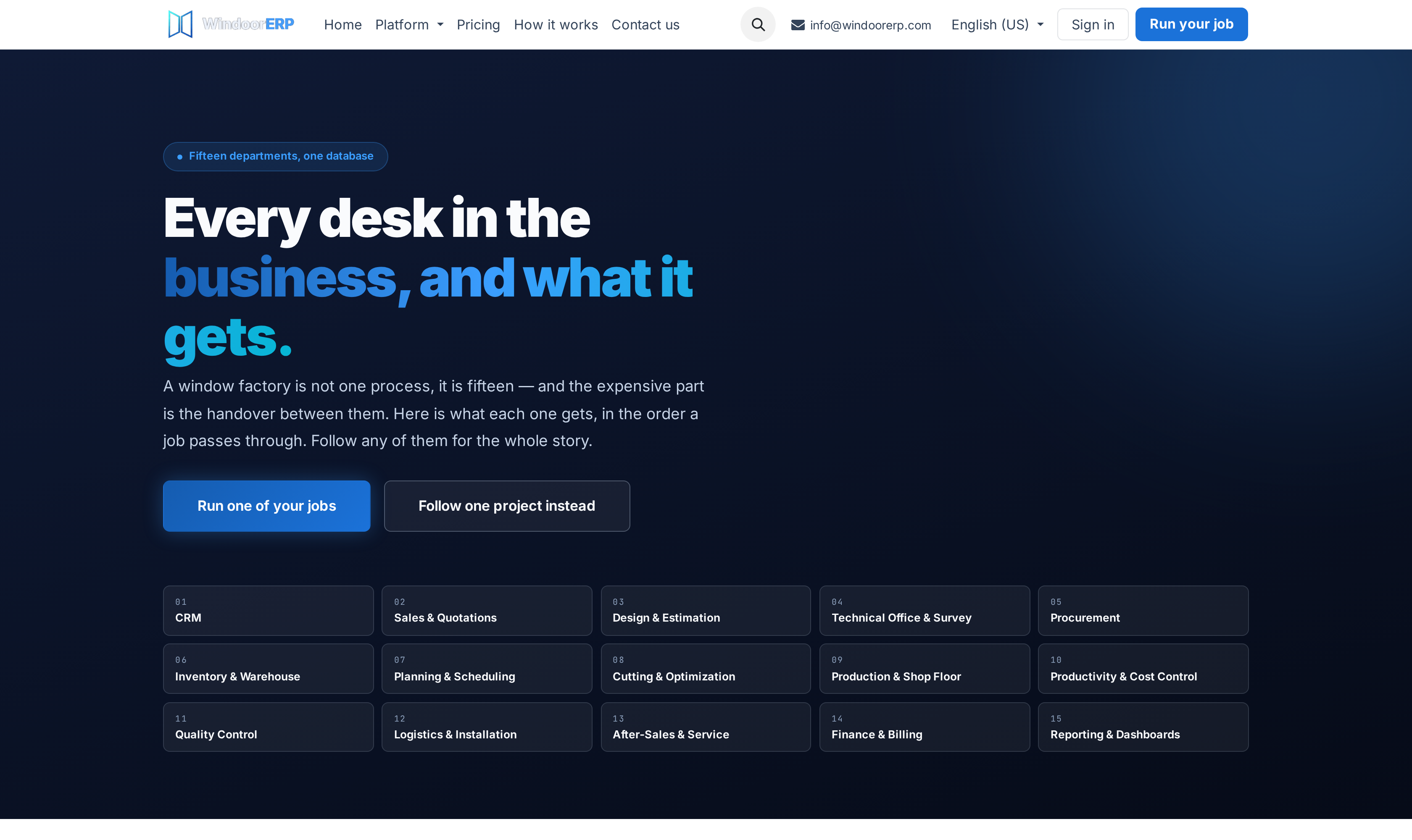 Platform enterprise overview hero section