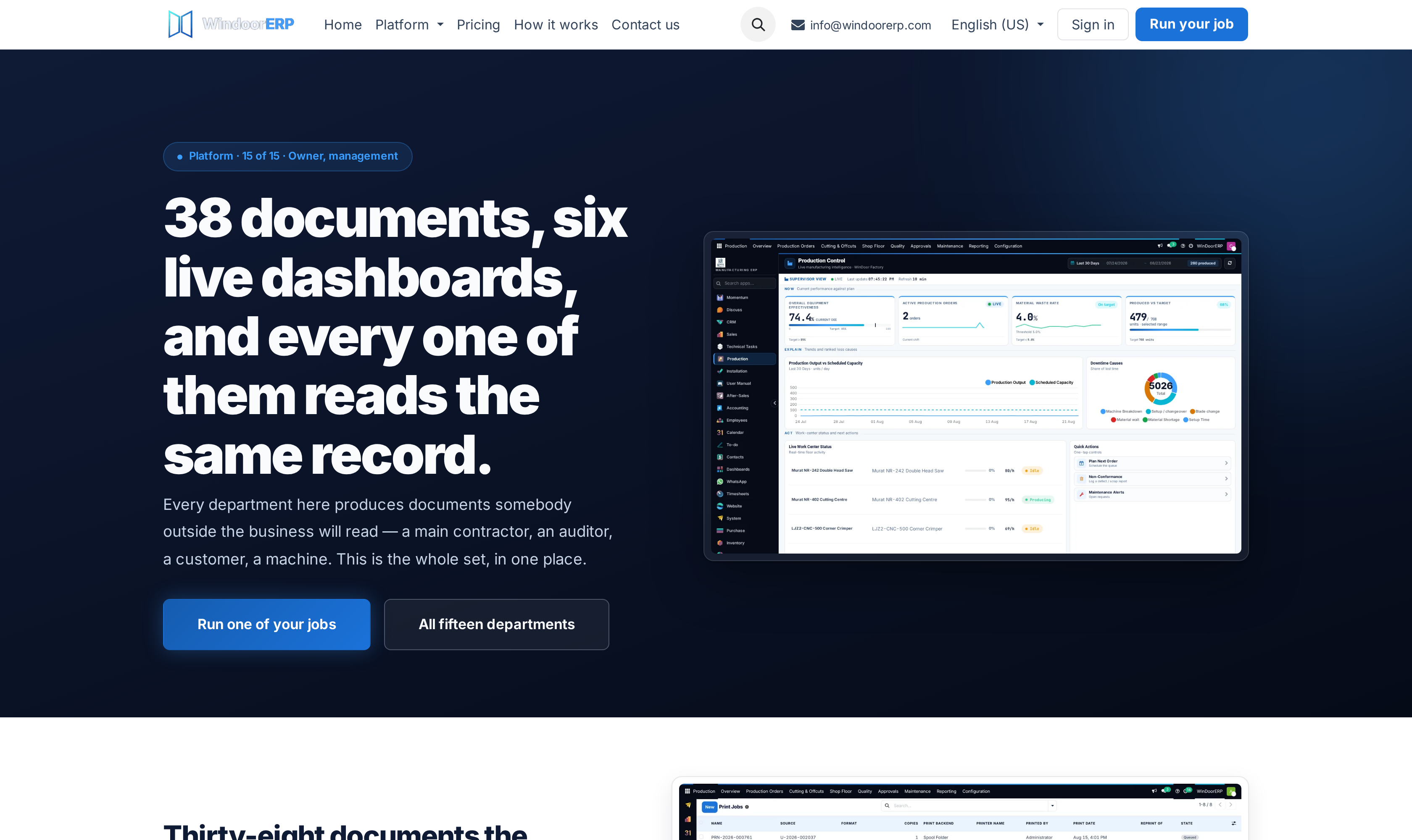 Executive Analytics solution header