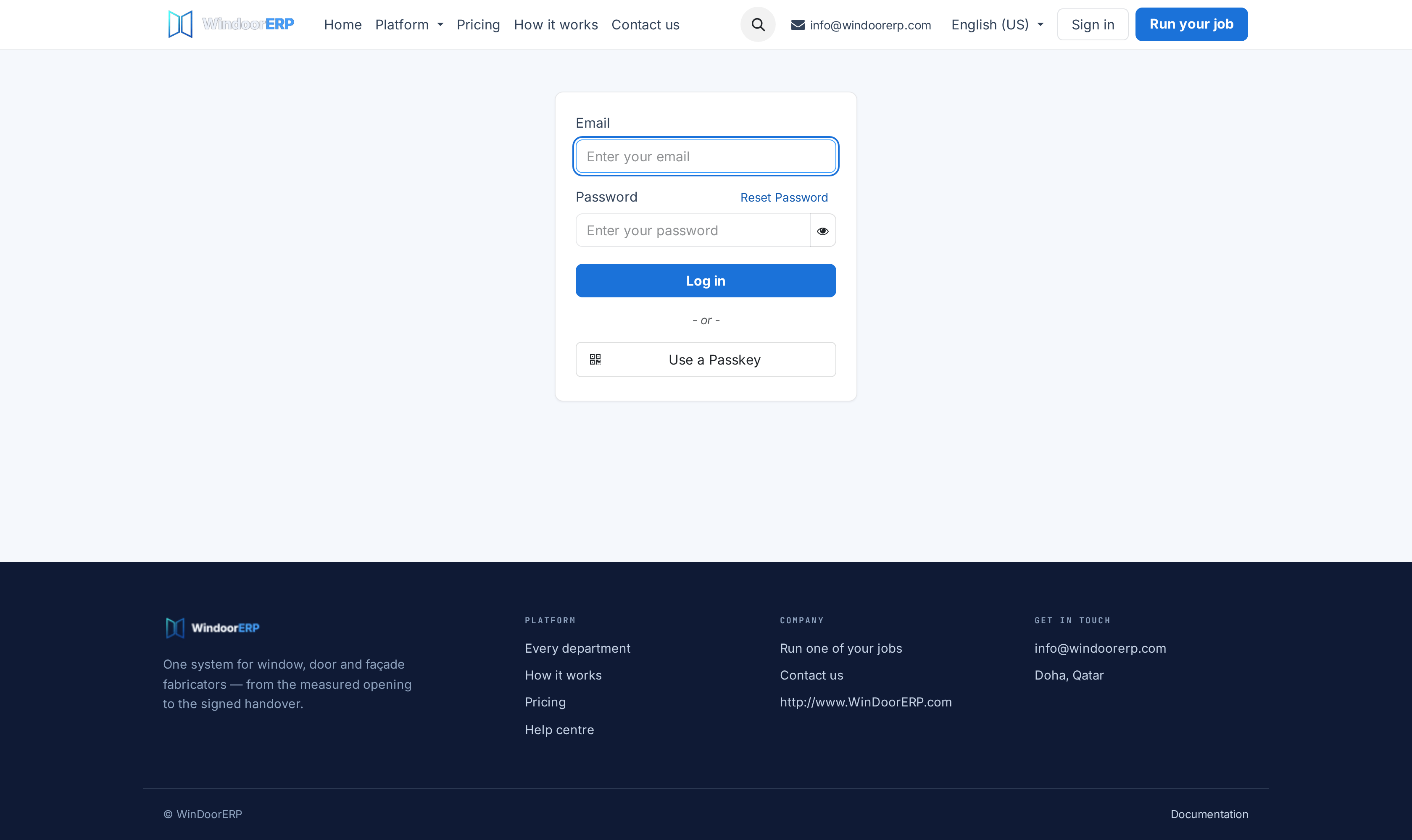 Secure user and customer portal authentication login page
